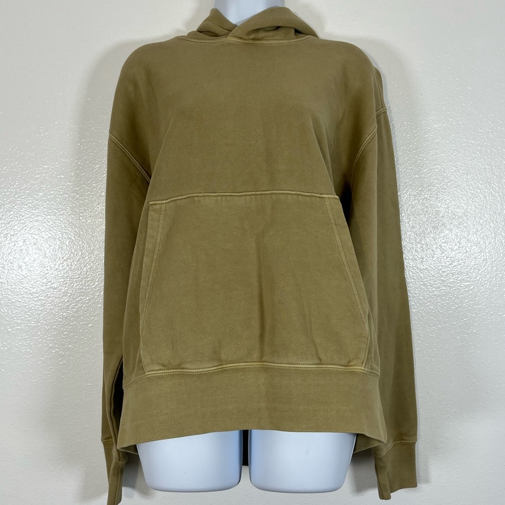 American Eagle Relaxed Fit Hoodie XS Tan Neutral Pullover Grunge Streetwear